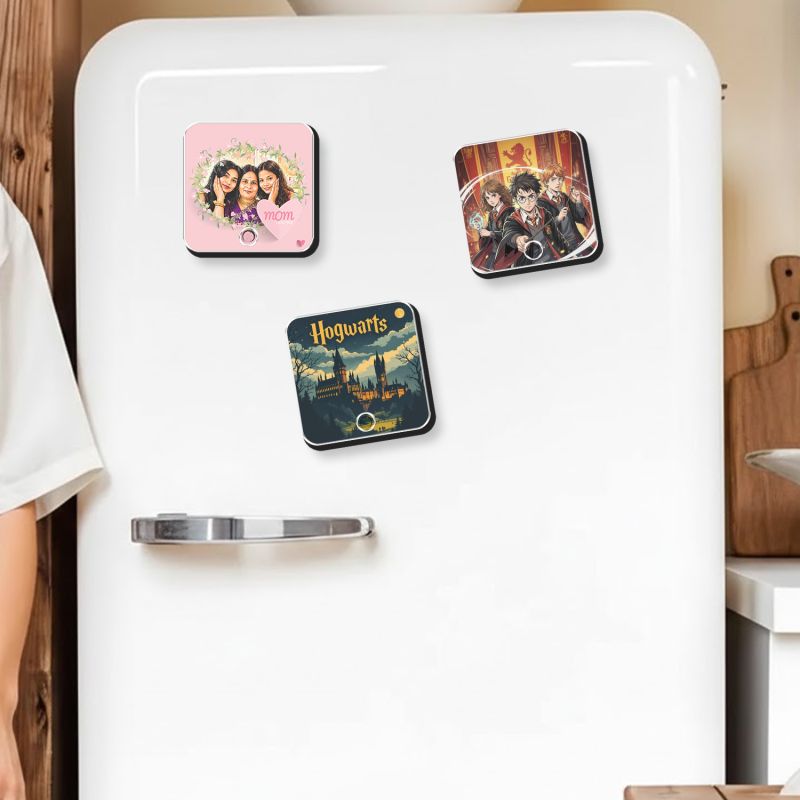 Personalized Mom Photo Musical Fridge Magnet Rechargeable Audio Gift